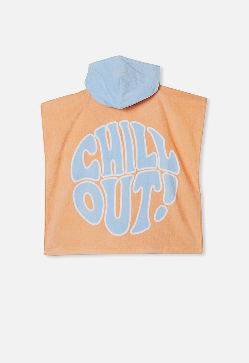 Cotton On - Kids hooded towel - dark melon chill out