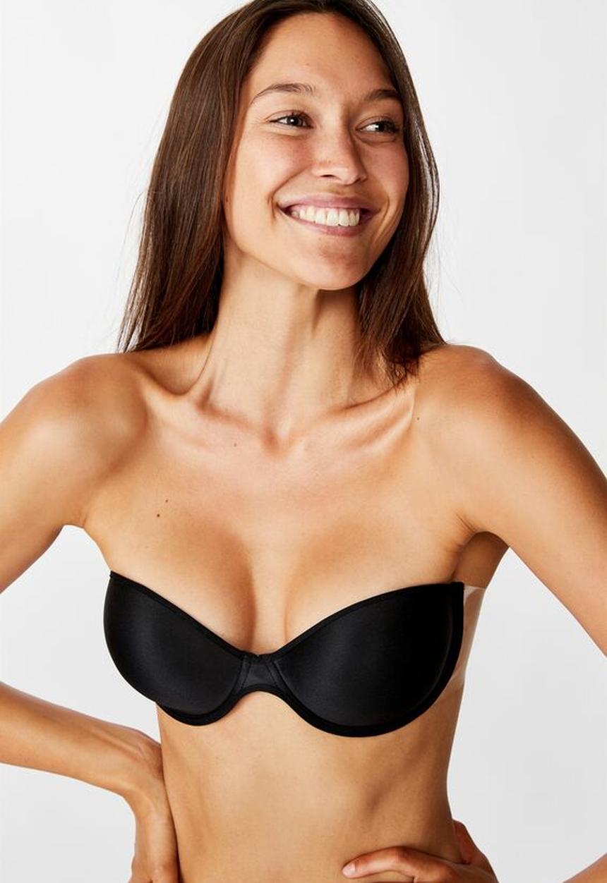 Cotton On - Backless bra - black