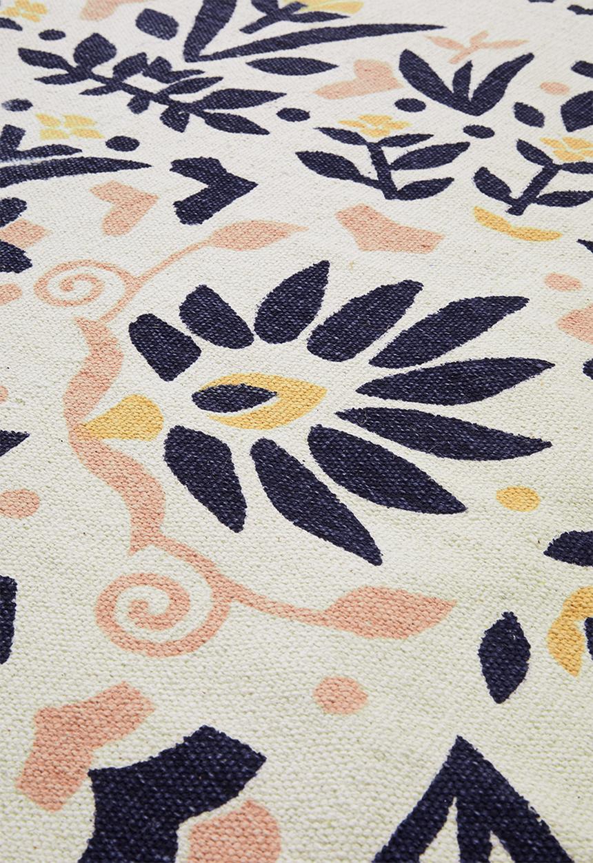Sixth Floor - Blossom printed rug - multi