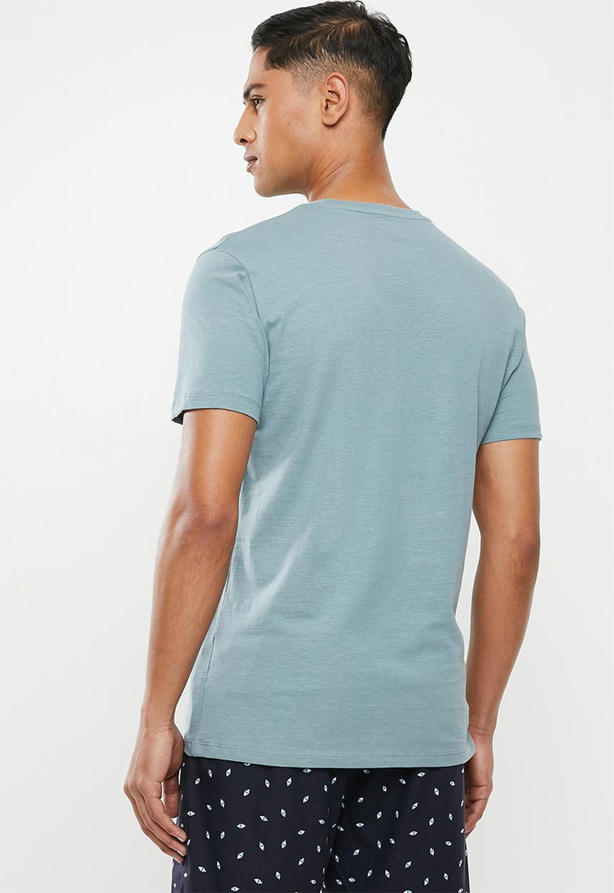 Superbalist - Scoop neck short sleeve sleep tee - blue