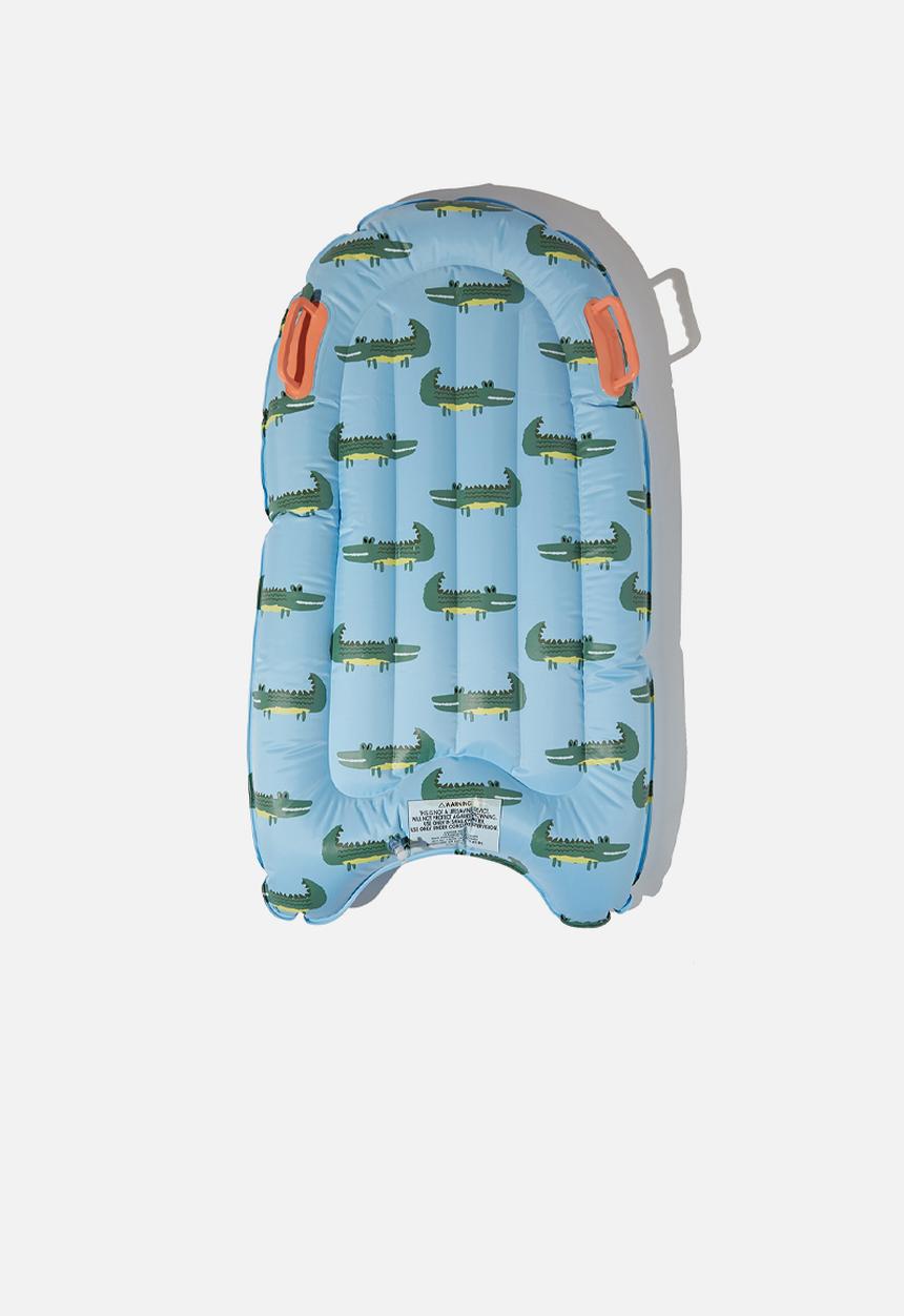 Cotton On - Inflatable boogie board - sky haze sketchy croc