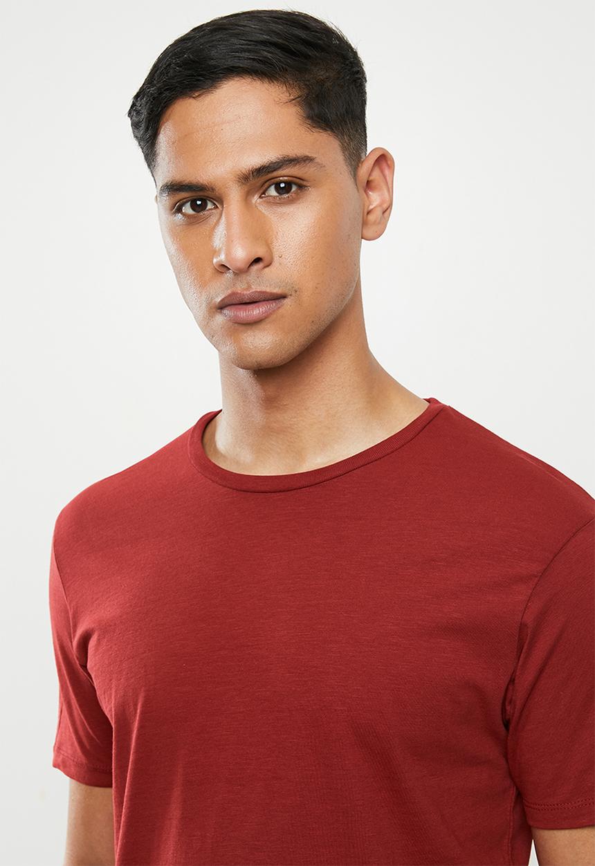 Superbalist - Scoop neck short sleeve sleep tee - red