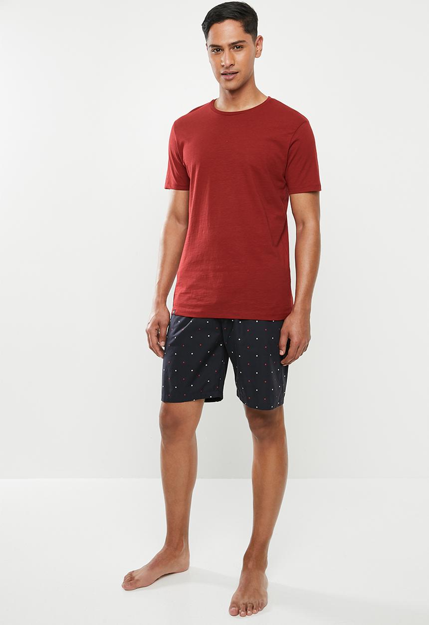 Superbalist - Scoop neck short sleeve sleep tee - red