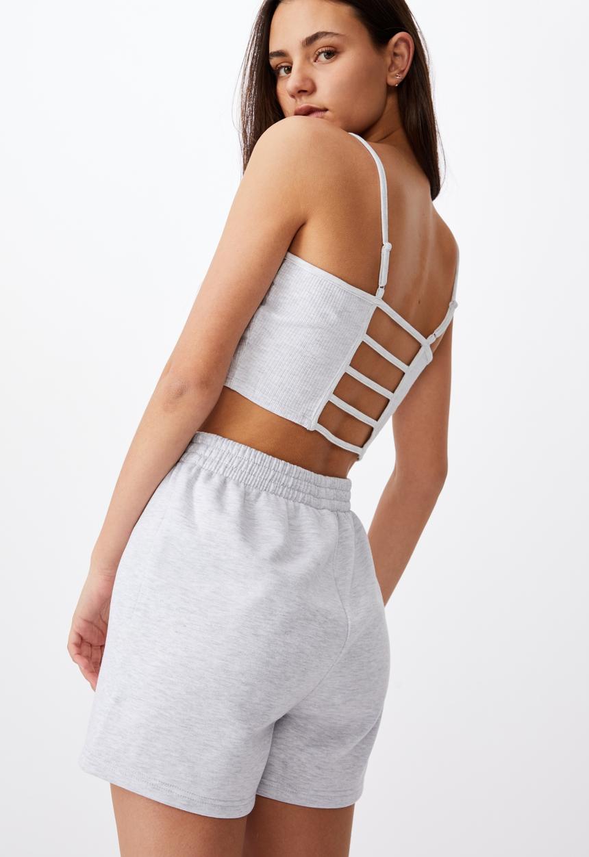 Factorie - Ladder back detail bralet - grey 