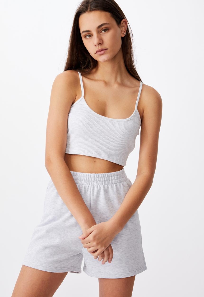 Factorie - Ladder back detail bralet - grey 