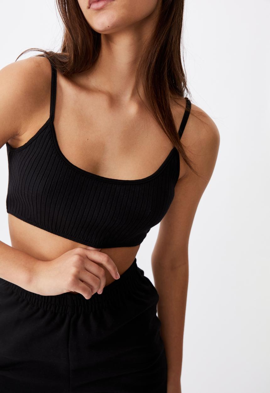 Factorie - Ultra crop tank - black