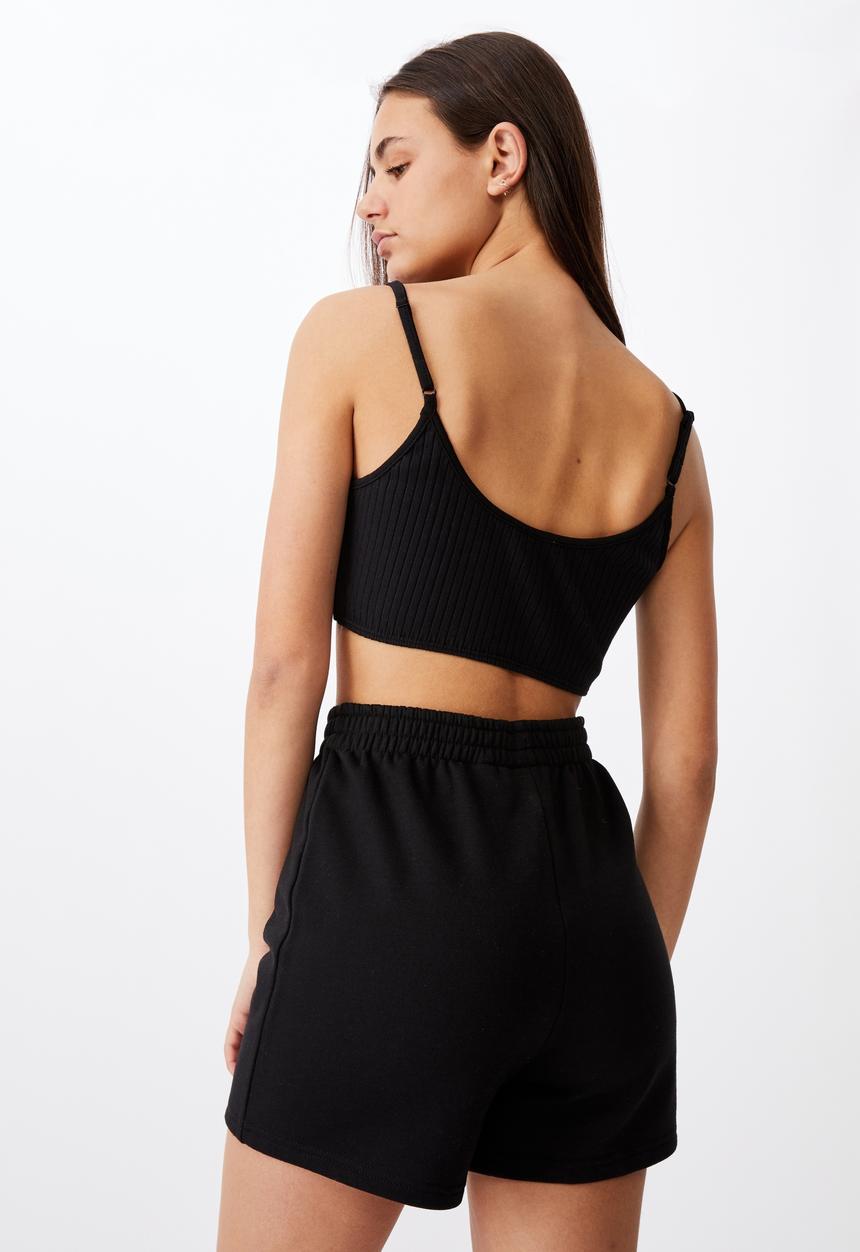 Factorie - Ultra crop tank - black