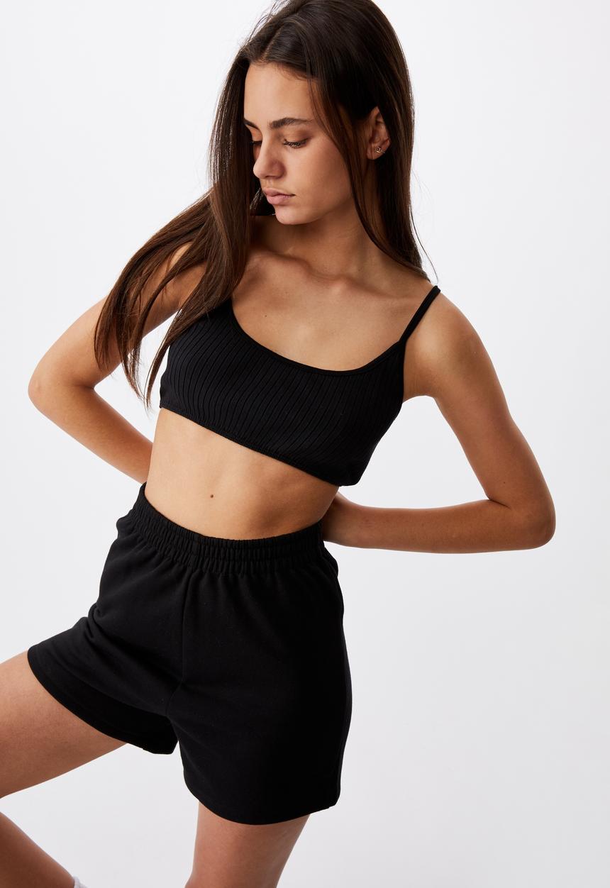 Factorie - Ultra crop tank - black
