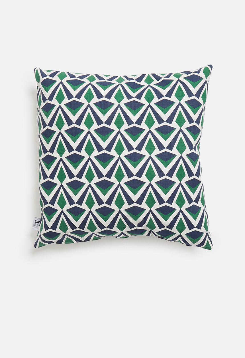 Sixth Floor - Deco cushion cover - blue