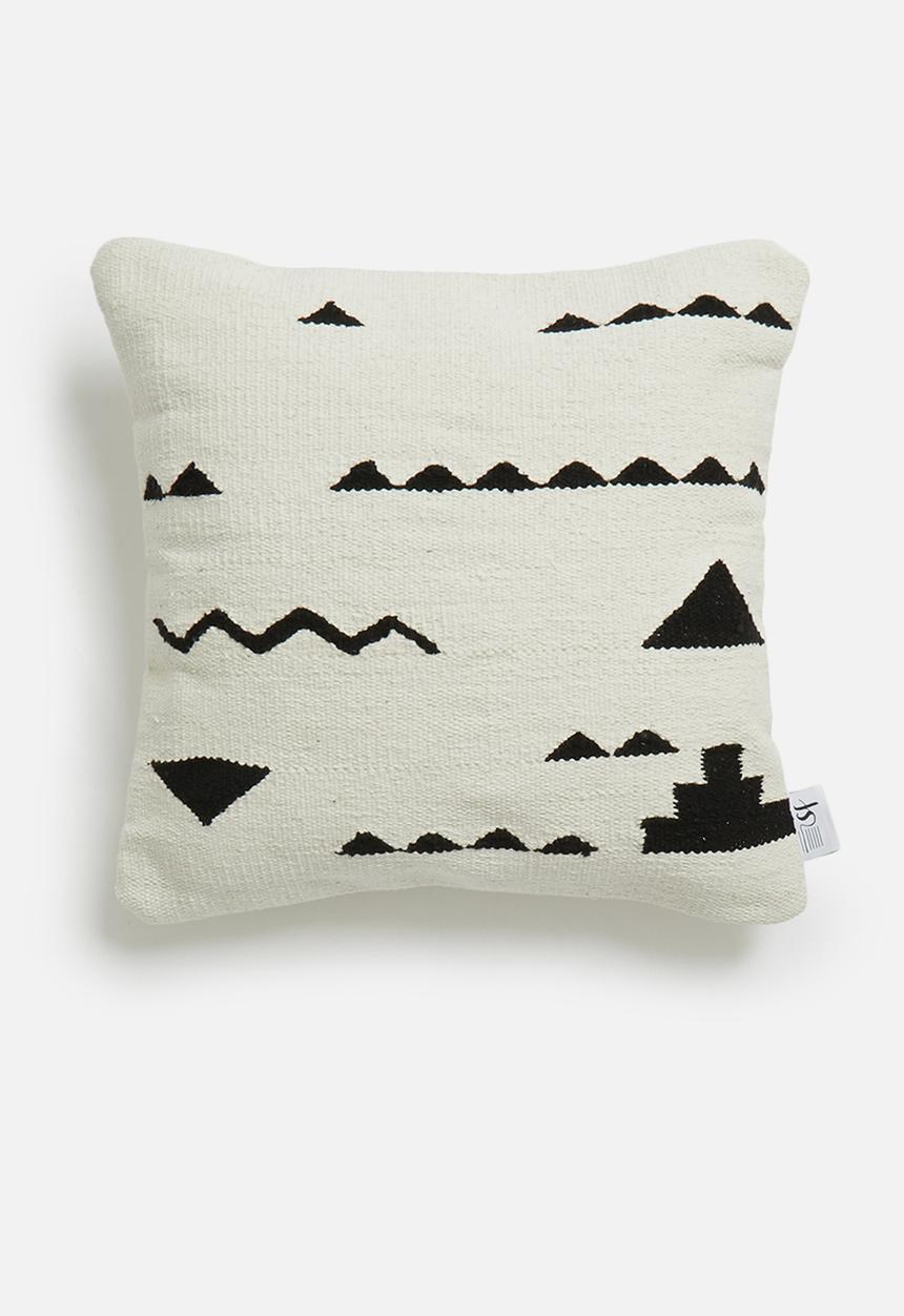 Sixth Floor - Puzzle cushion cover -black & white