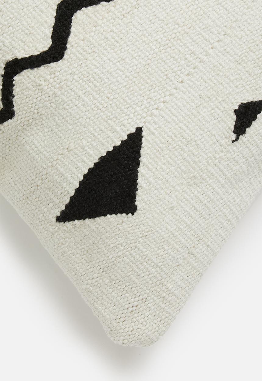 Sixth Floor - Puzzle cushion cover -black & white
