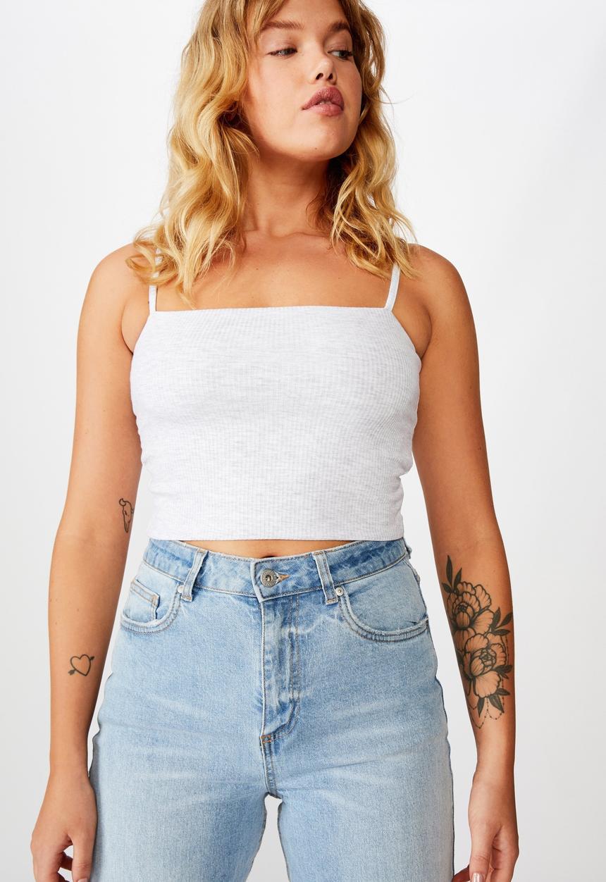 Factorie - Ribbing cami - grey