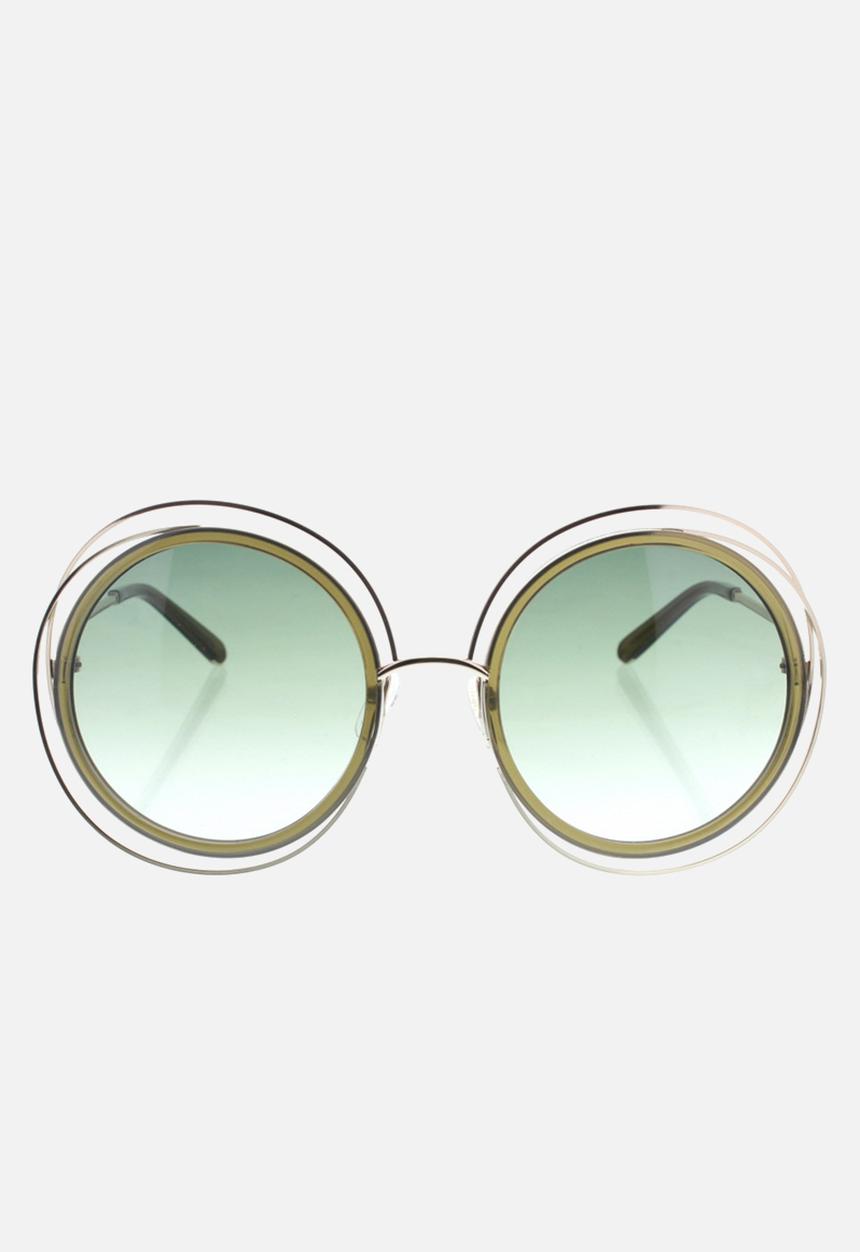 Chloe - Chloe sunglasses  - gold khaki