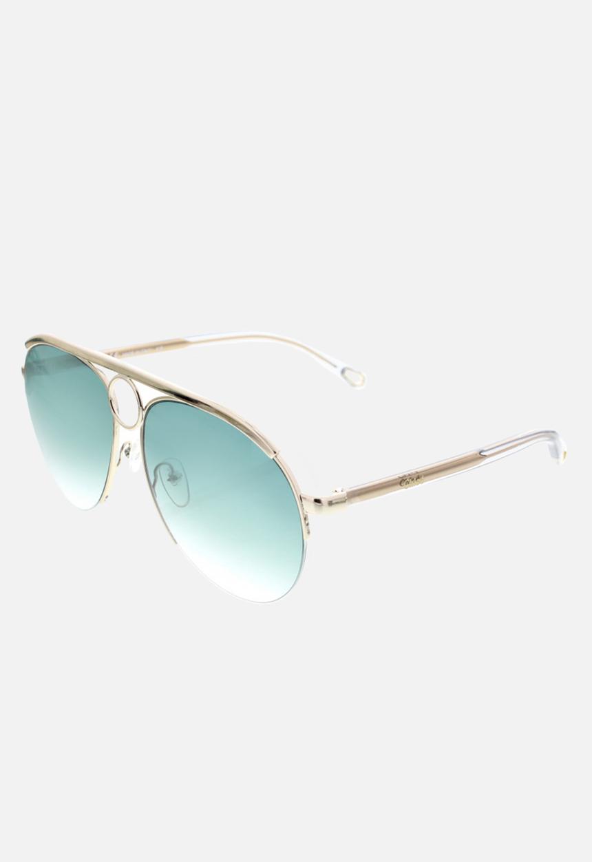 Chloe - Chloe sunglasses  - gold gradient petrol