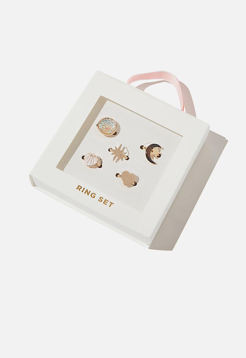 Cotton On - Ring set - magical beach gold