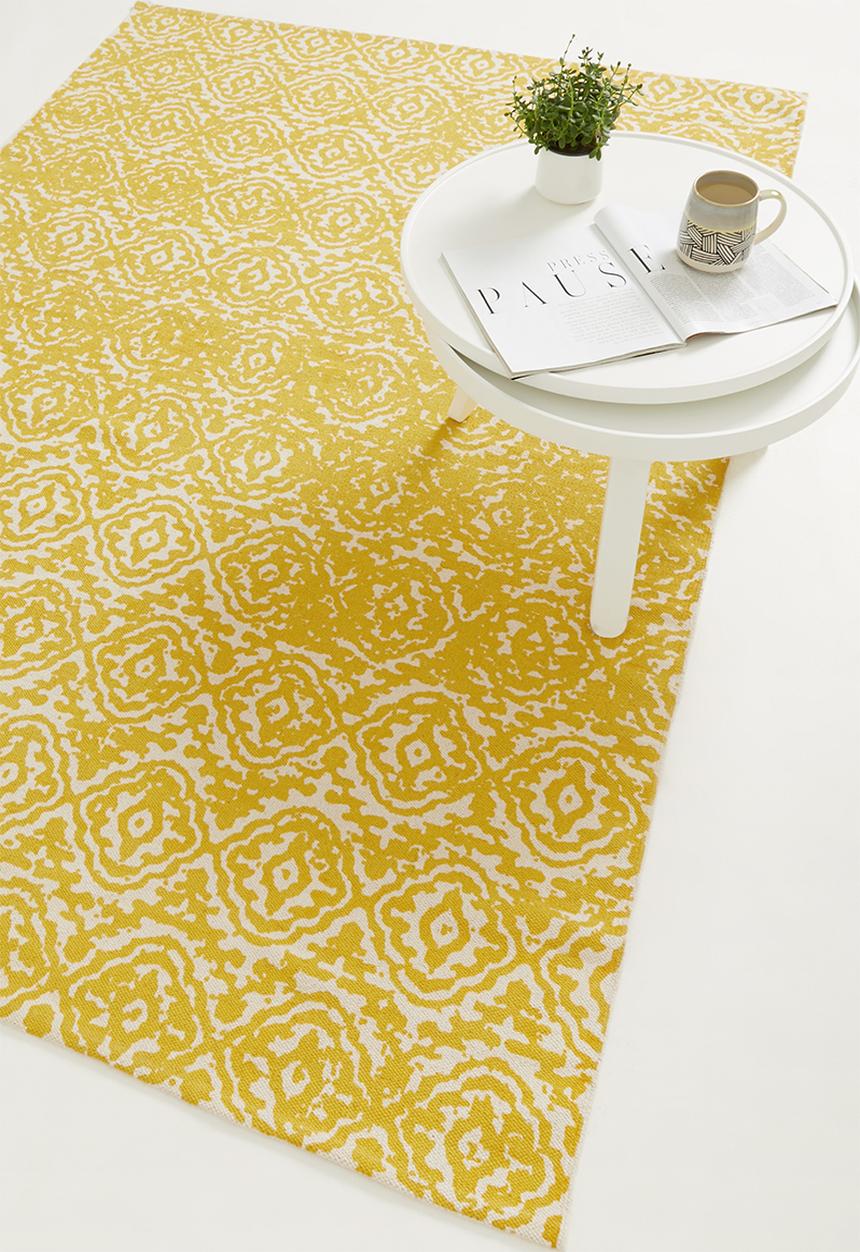 Sixth Floor - Ziggy printed rug - yellow