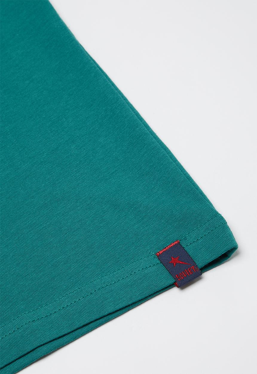 SOVIET - Boys logo tee - teal