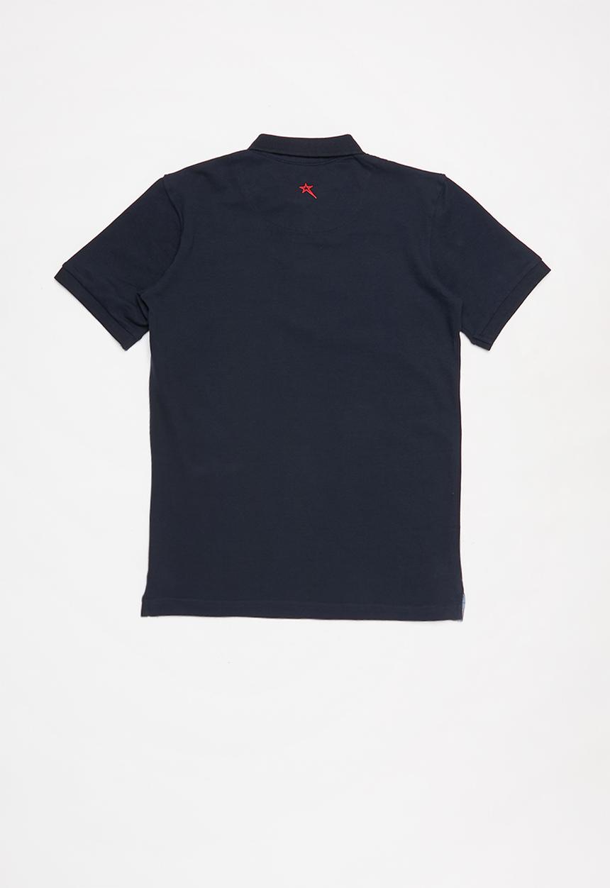 SOVIET - Boys short sleeve pique golfer - navy