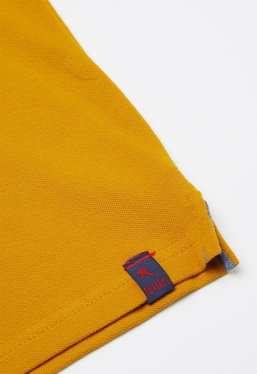 SOVIET - Boys pique golfer - mustard