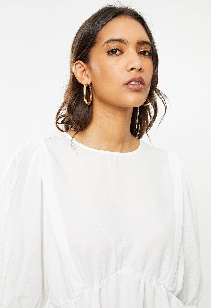 Vero Moda - Stella 3/4 top - white