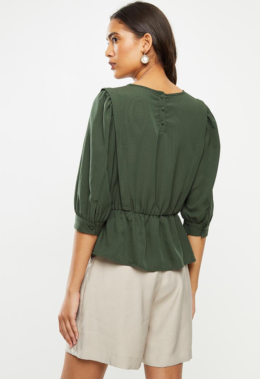Vero Moda - Stella 3/4 top - olive