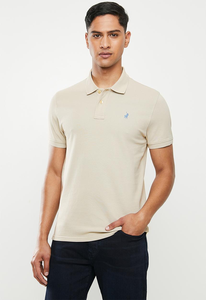 POLO - Carter custom fit pique golfer - stone