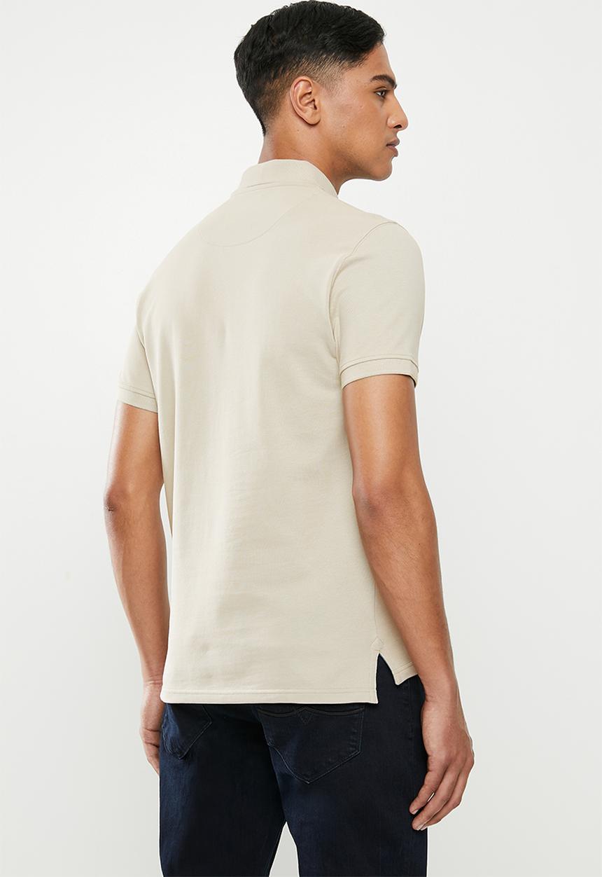 POLO - Carter custom fit pique golfer - stone