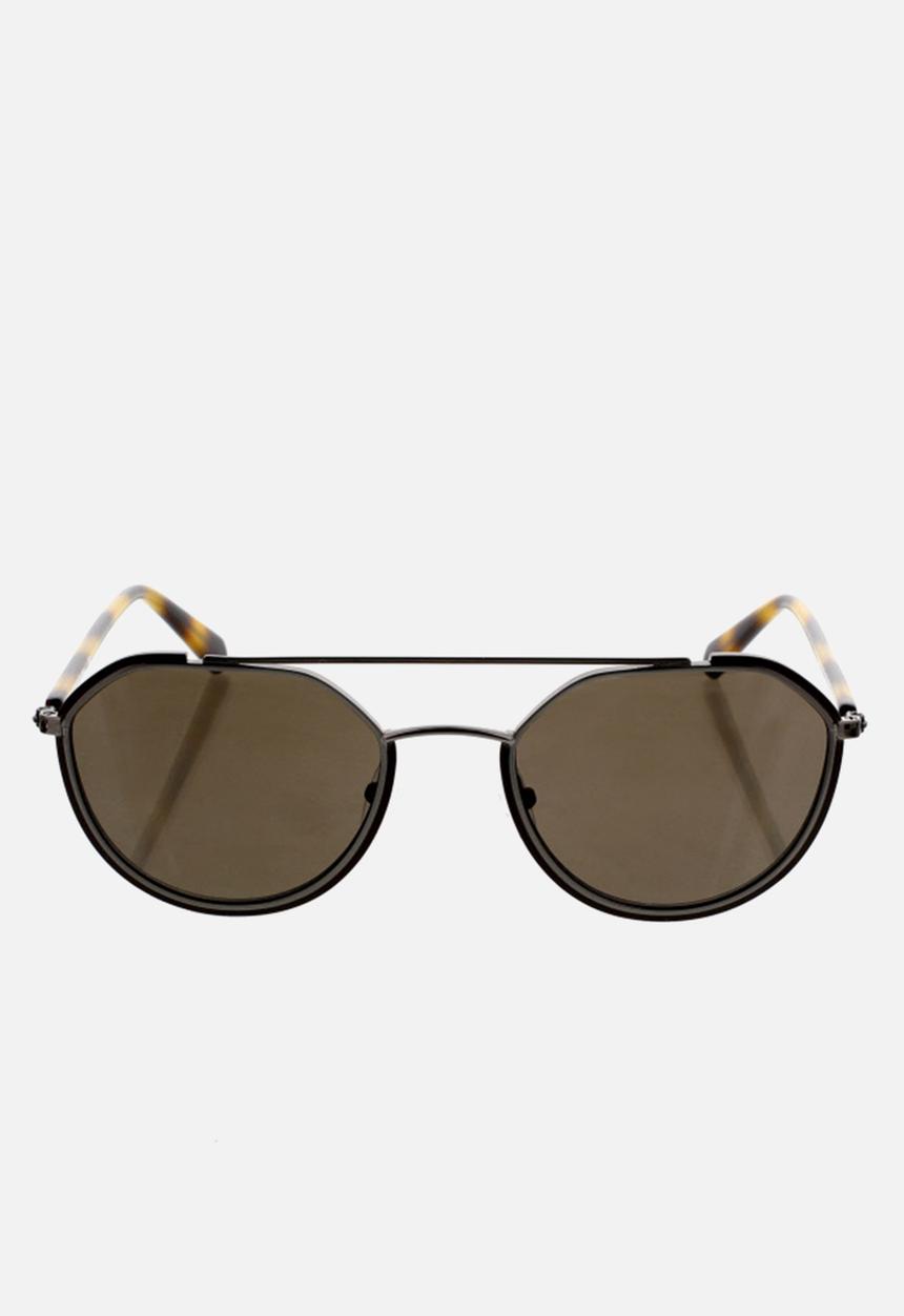 CALVIN KLEIN JEANS - DNU - Calvin klein jeans round sunglasses  - matte dark brown