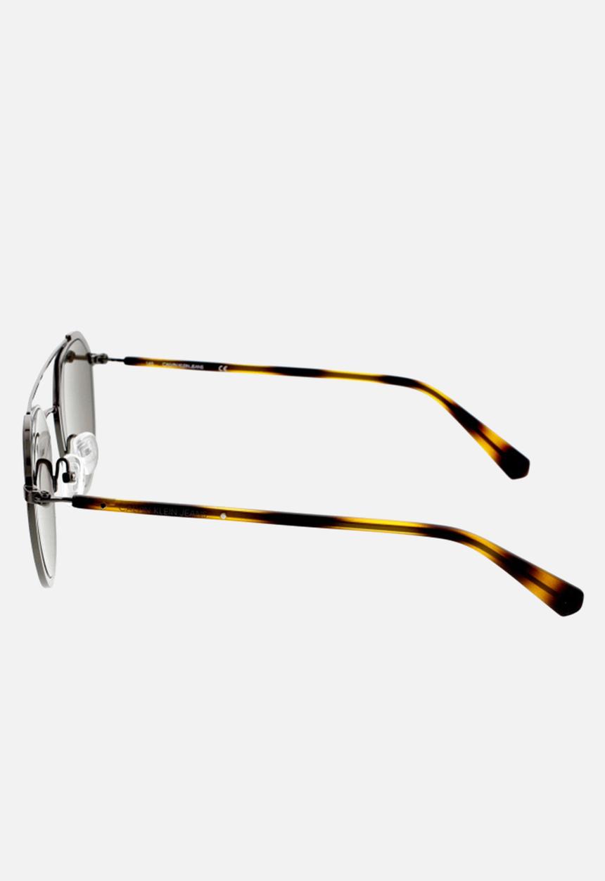 CALVIN KLEIN JEANS - DNU - Calvin klein jeans round sunglasses  - matte dark brown