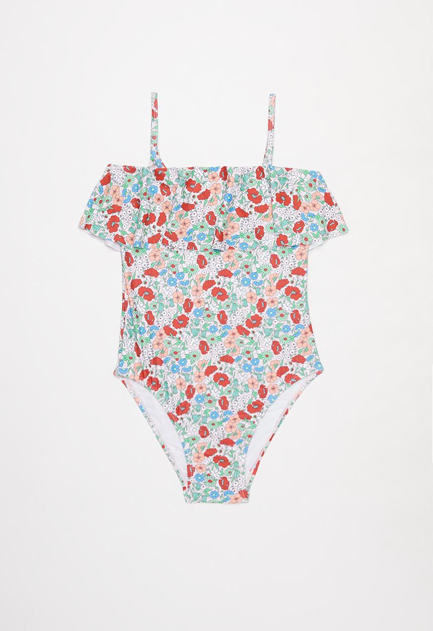Free by Cotton On - Willow frill one piece - multi 