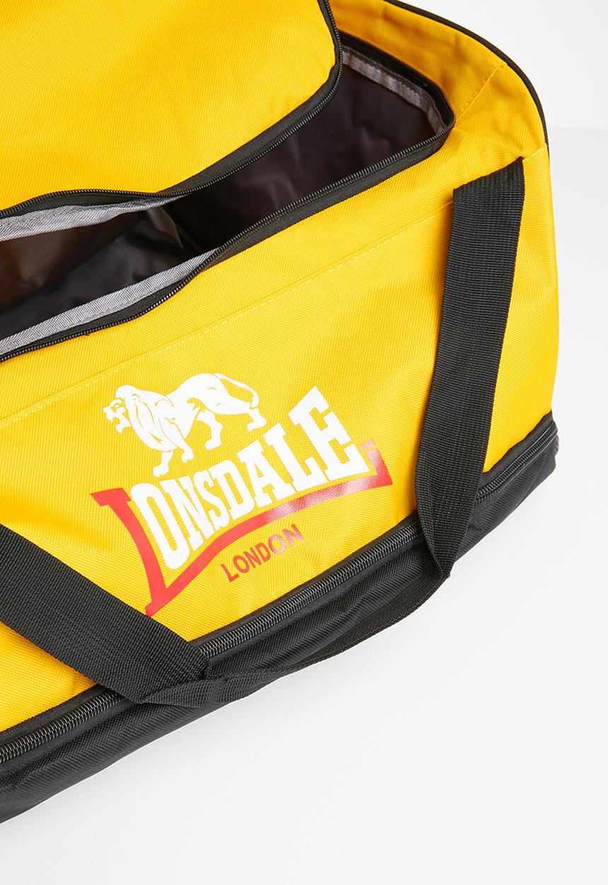 Lonsdale - Travel bag - black & yellow