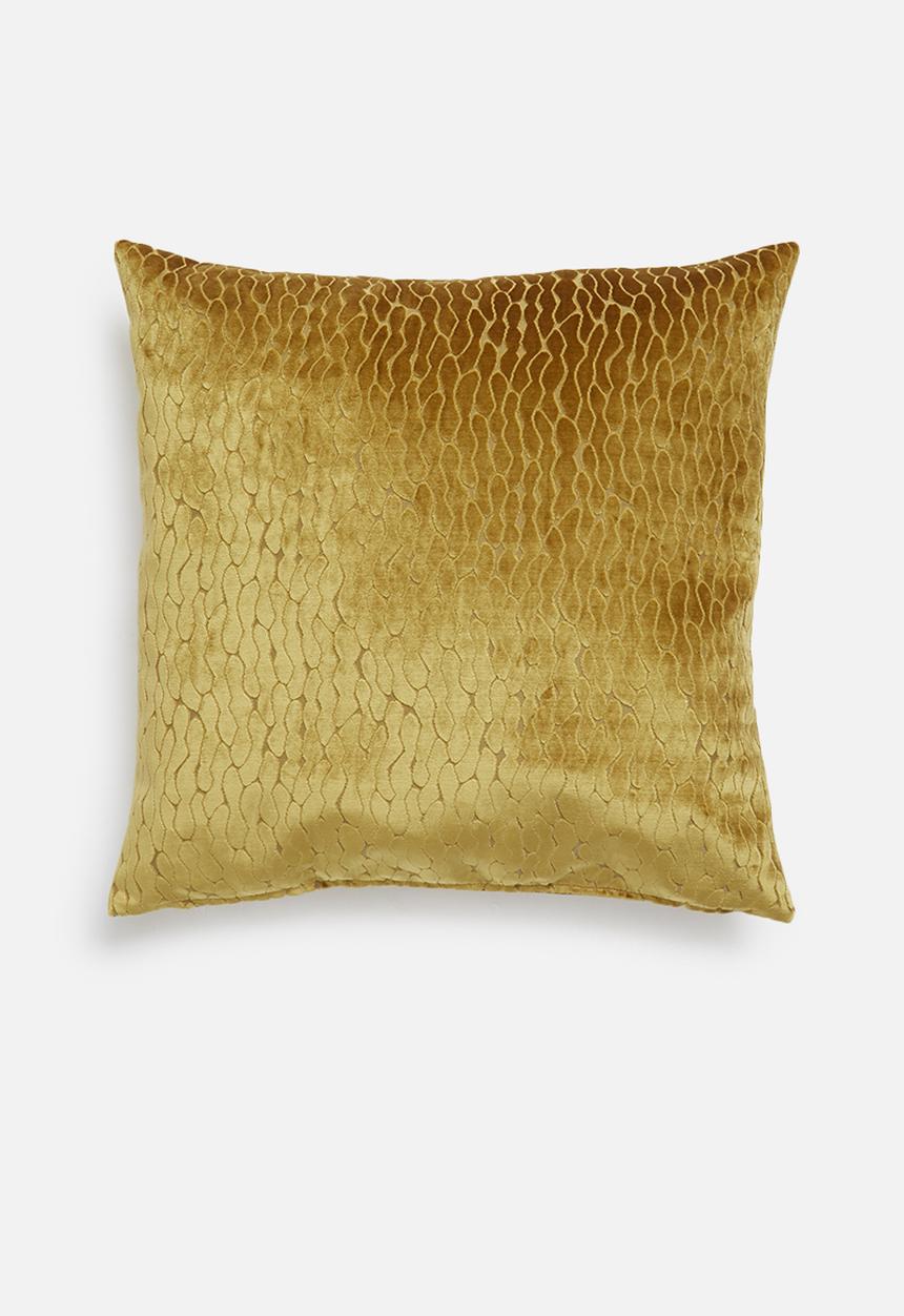 Hertex Haus - Scarab cushion cover - golden