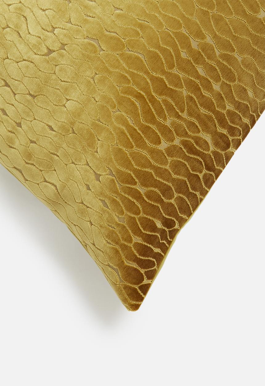 Hertex Haus - Scarab cushion cover - golden
