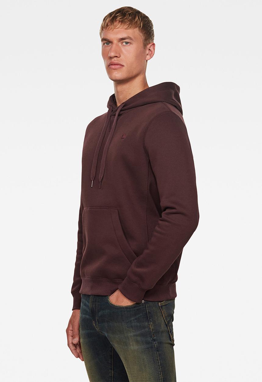G-STAR - Premium core hoodie long sleeve - burgundy 