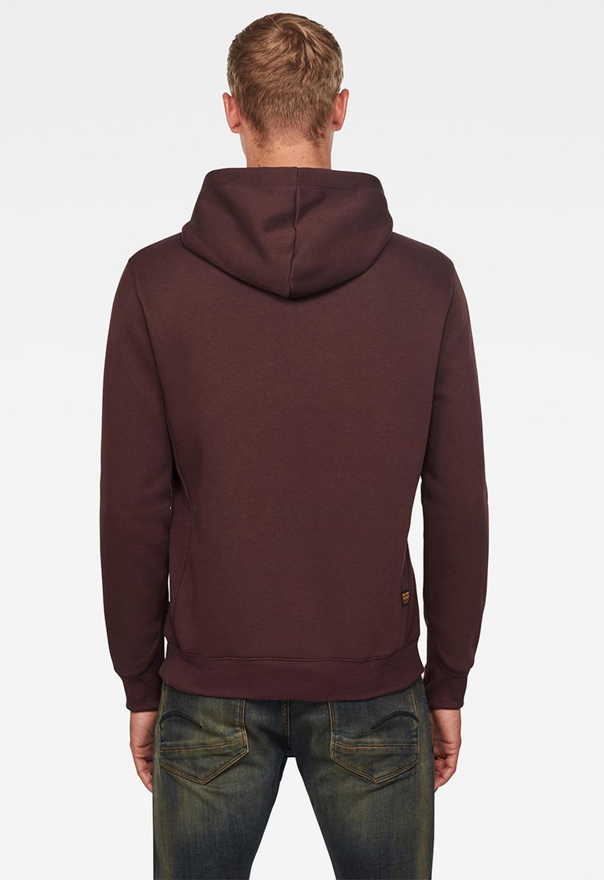 G-STAR - Premium core hoodie long sleeve - burgundy 
