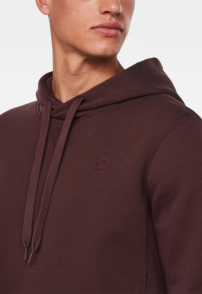 G-STAR - Premium core hoodie long sleeve - burgundy 