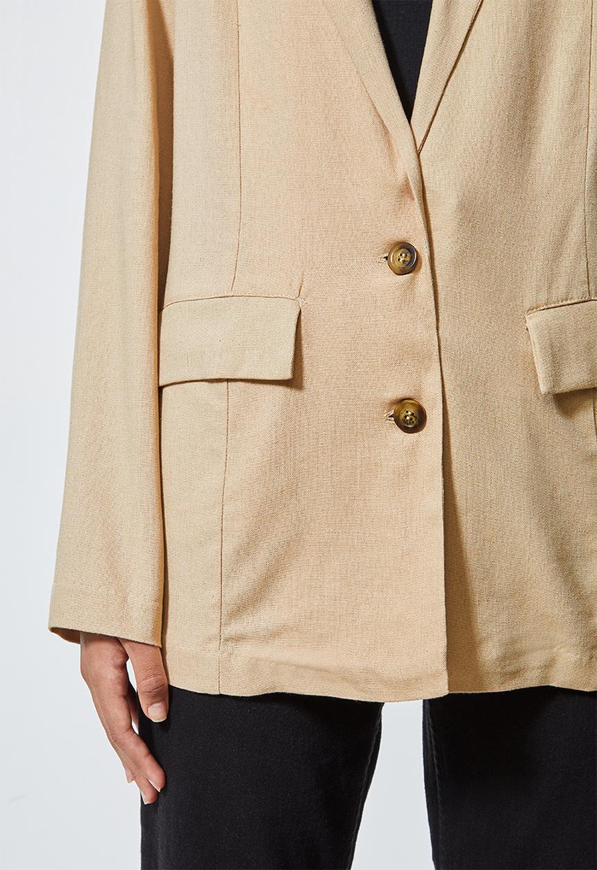 Superbalist - Linen blend blazer - stone