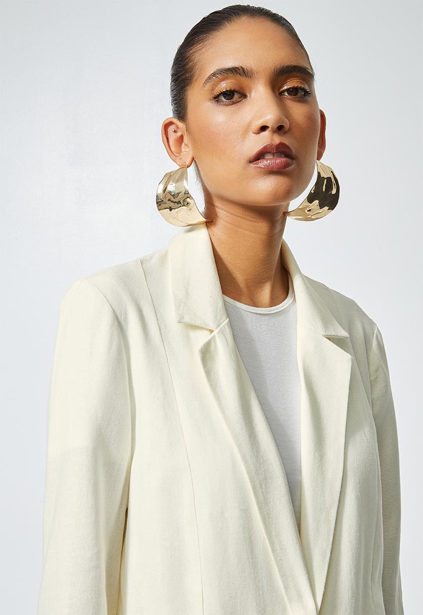 Superbalist - Linen blend blazer - neutral