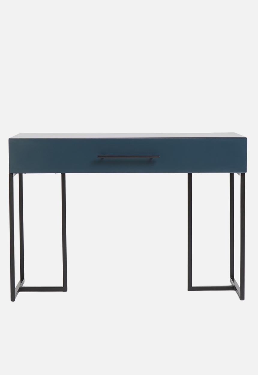 Sixth Floor - Deco desk - black & petrol