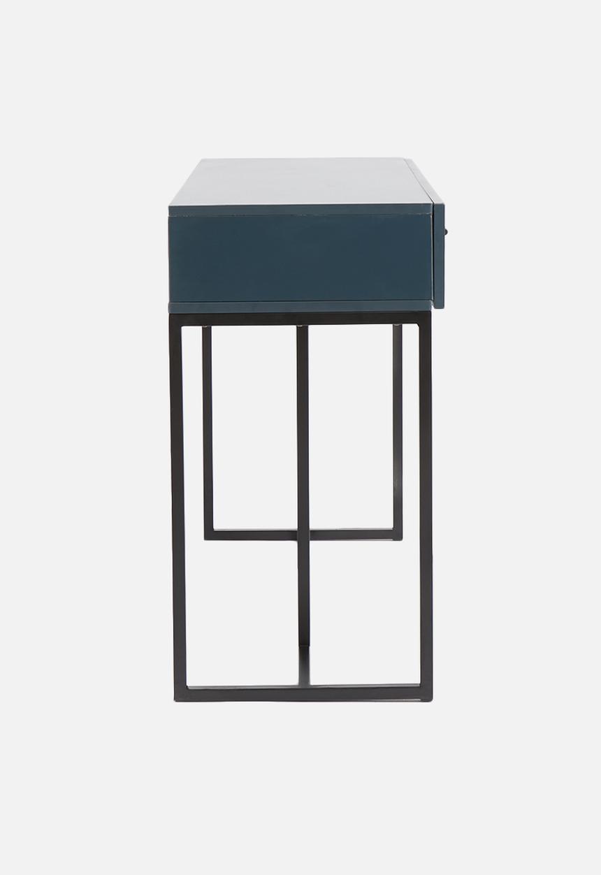 Sixth Floor - Deco desk - black & petrol