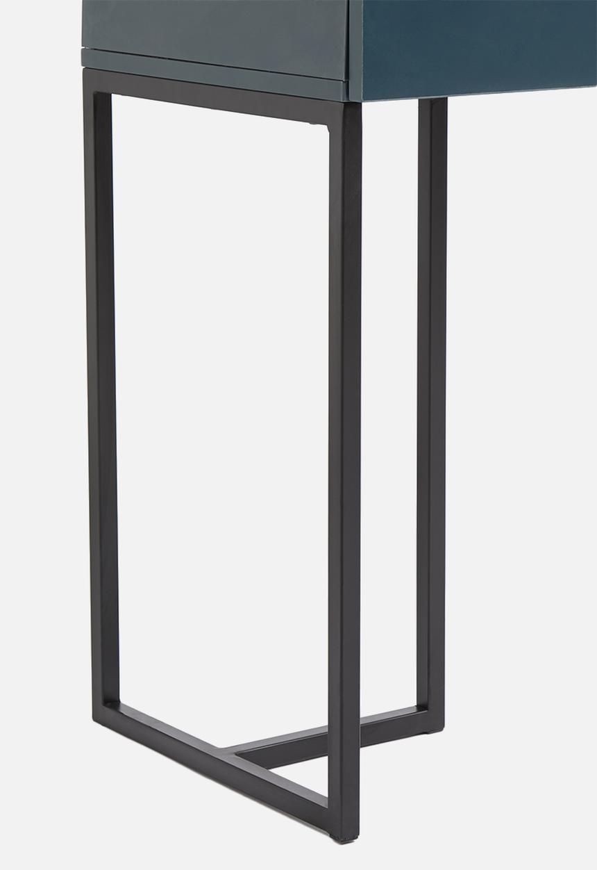 Sixth Floor - Deco desk - black & petrol