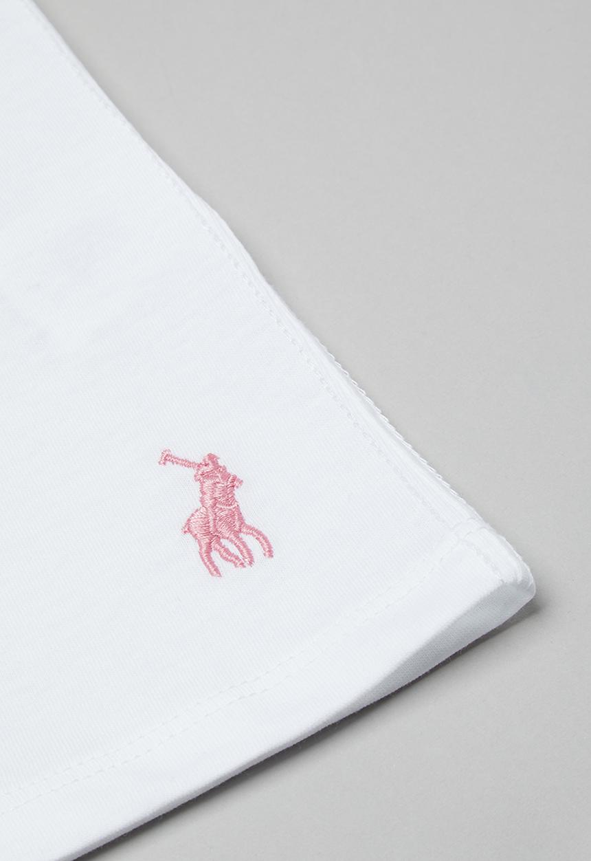 POLO - Girls candice printed tee - white