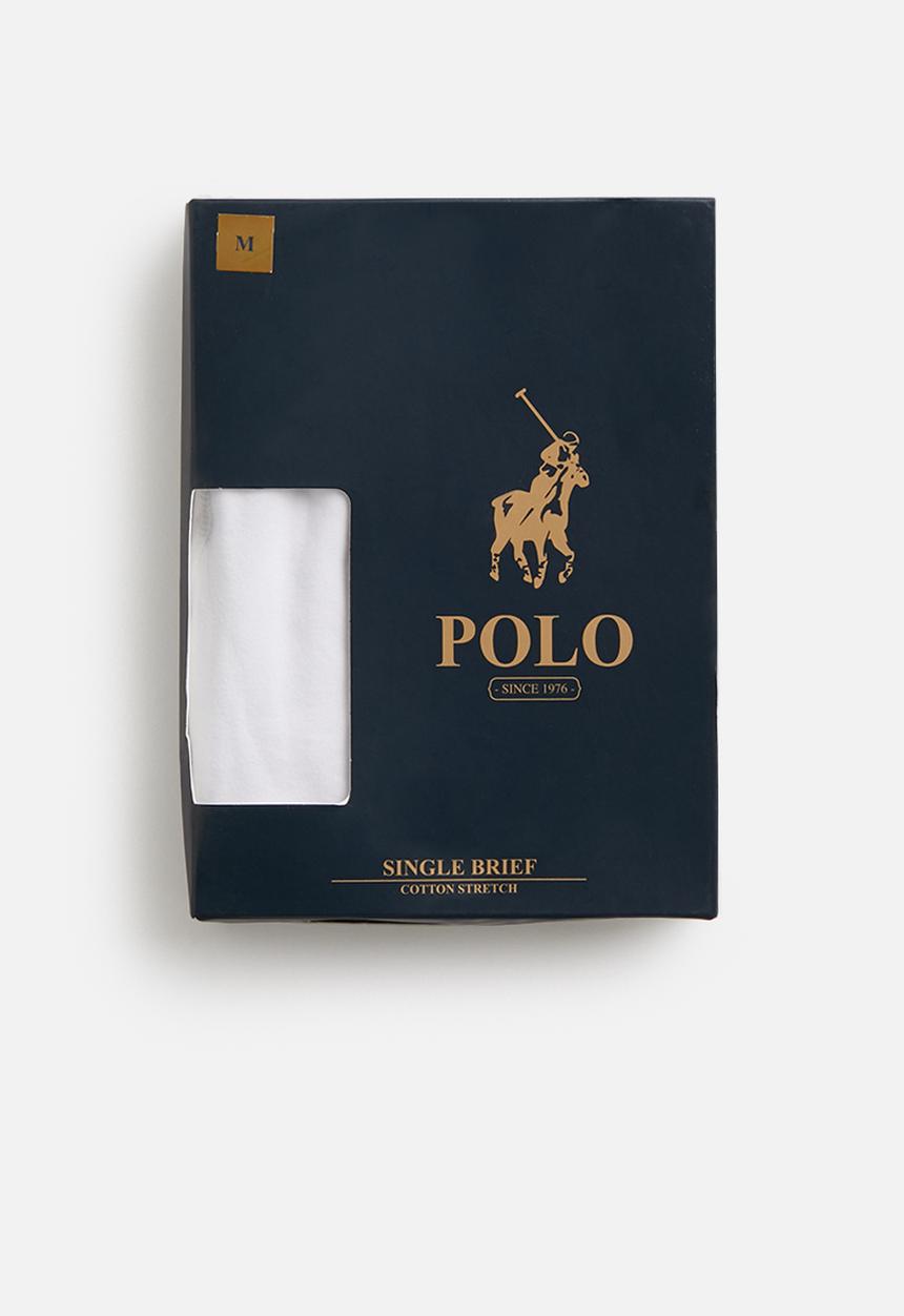 POLO - Rob plain knit briefs - white