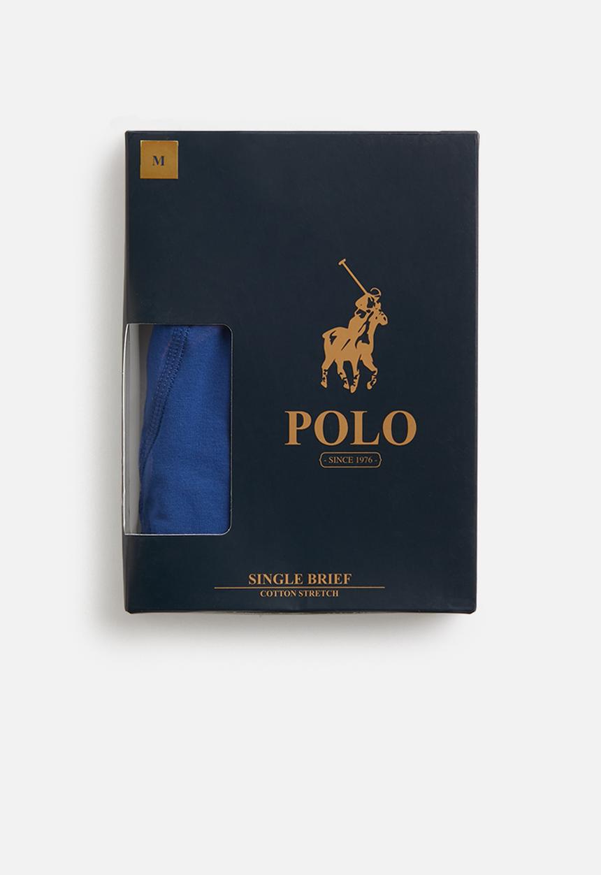 POLO - Rob plain knit briefs - royal blue