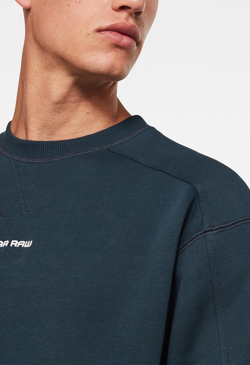 G-STAR - Reinforced crew r sw long sleeve - navy 