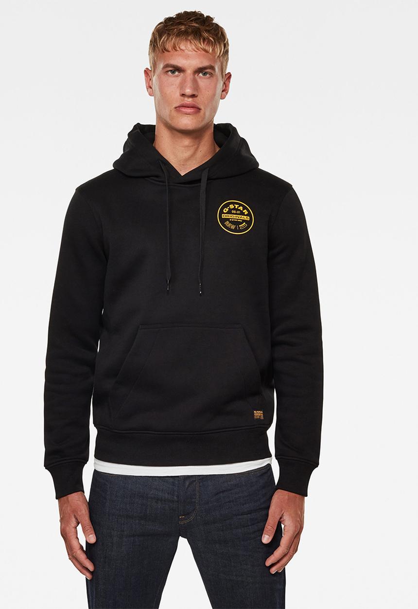 G-STAR - Round originals hdd sw long sleeve - black