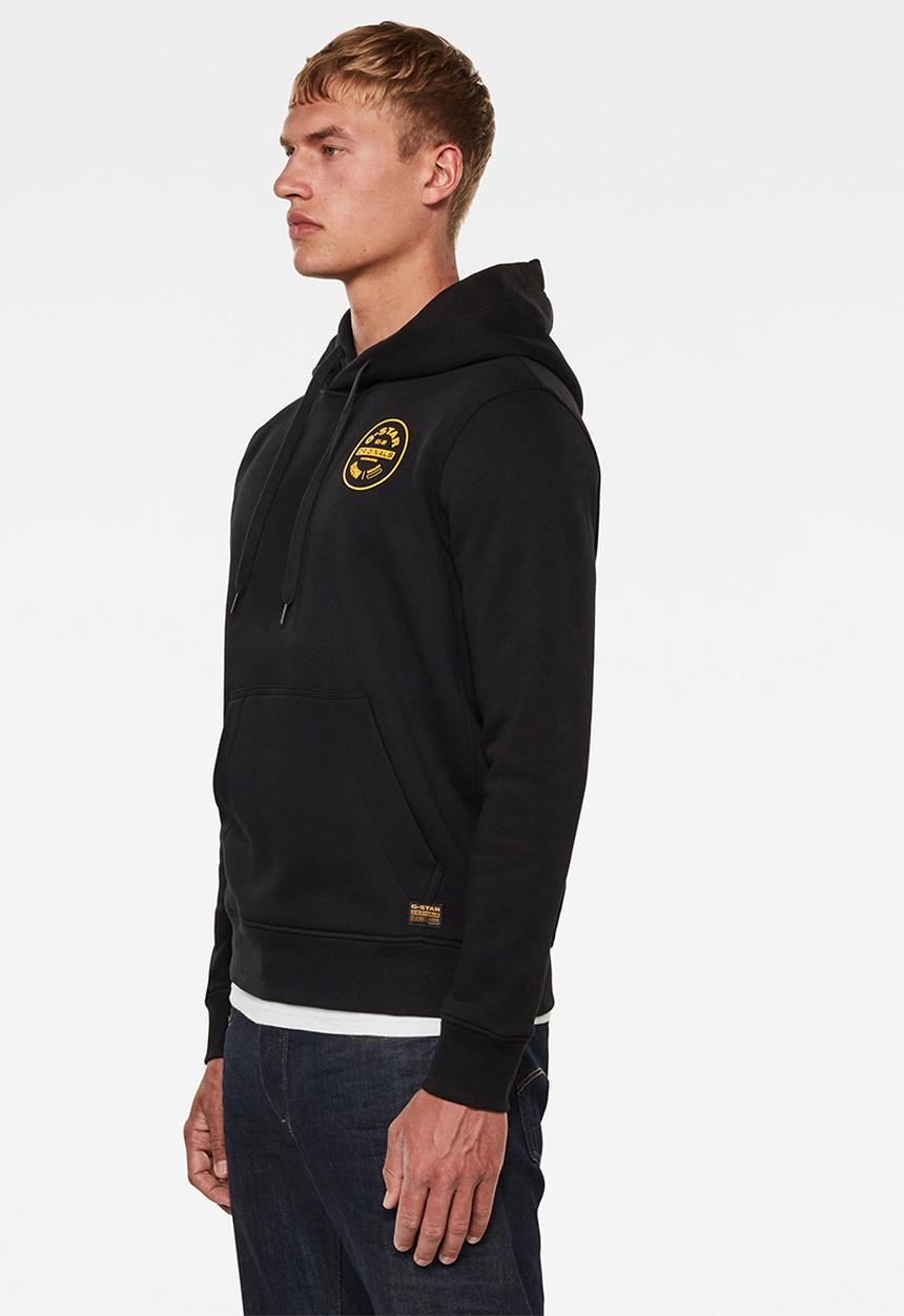 G-STAR - Round originals hdd sw long sleeve - black
