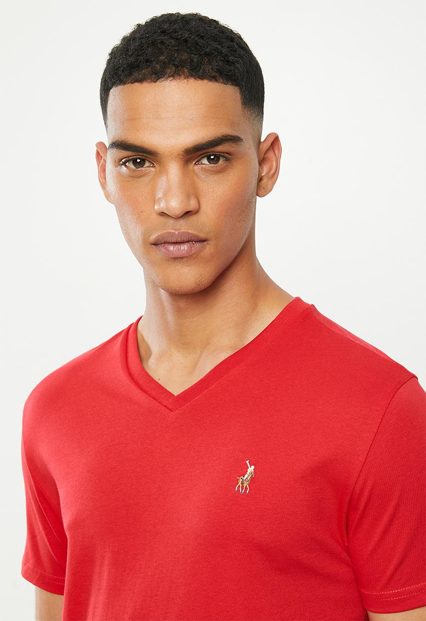 POLO - Michael v-neck tee - red