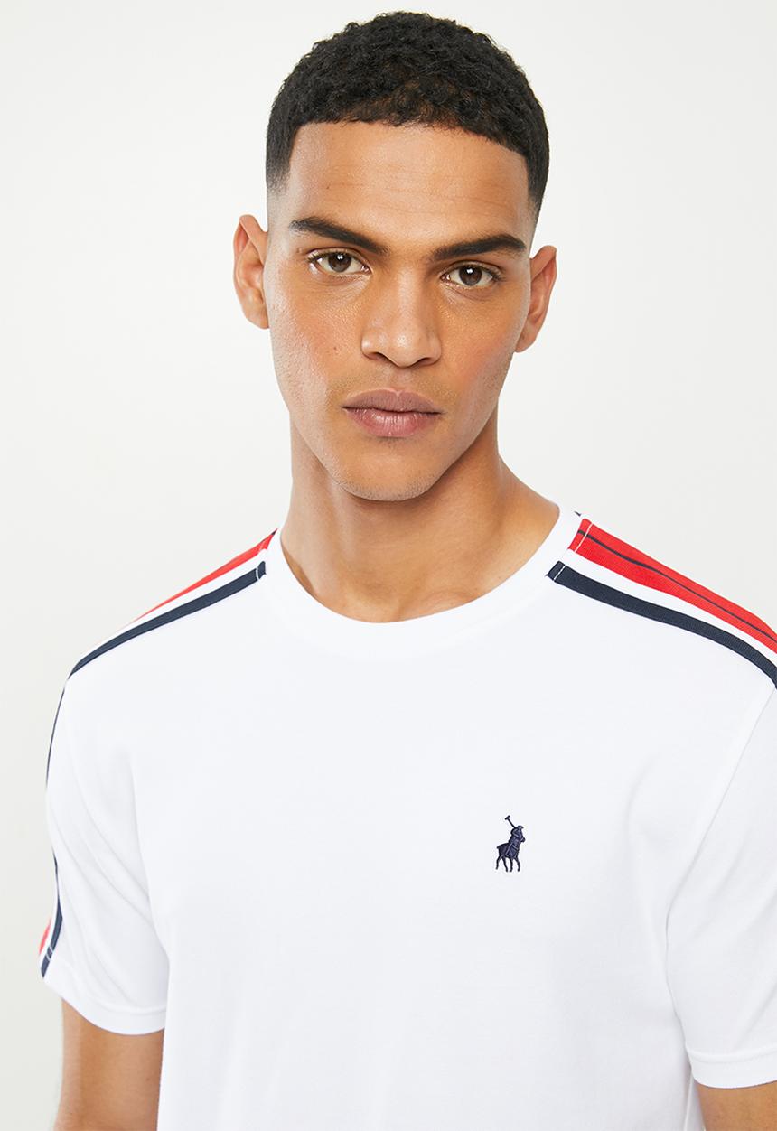 POLO - Joseph webbing crew neck tee - white
