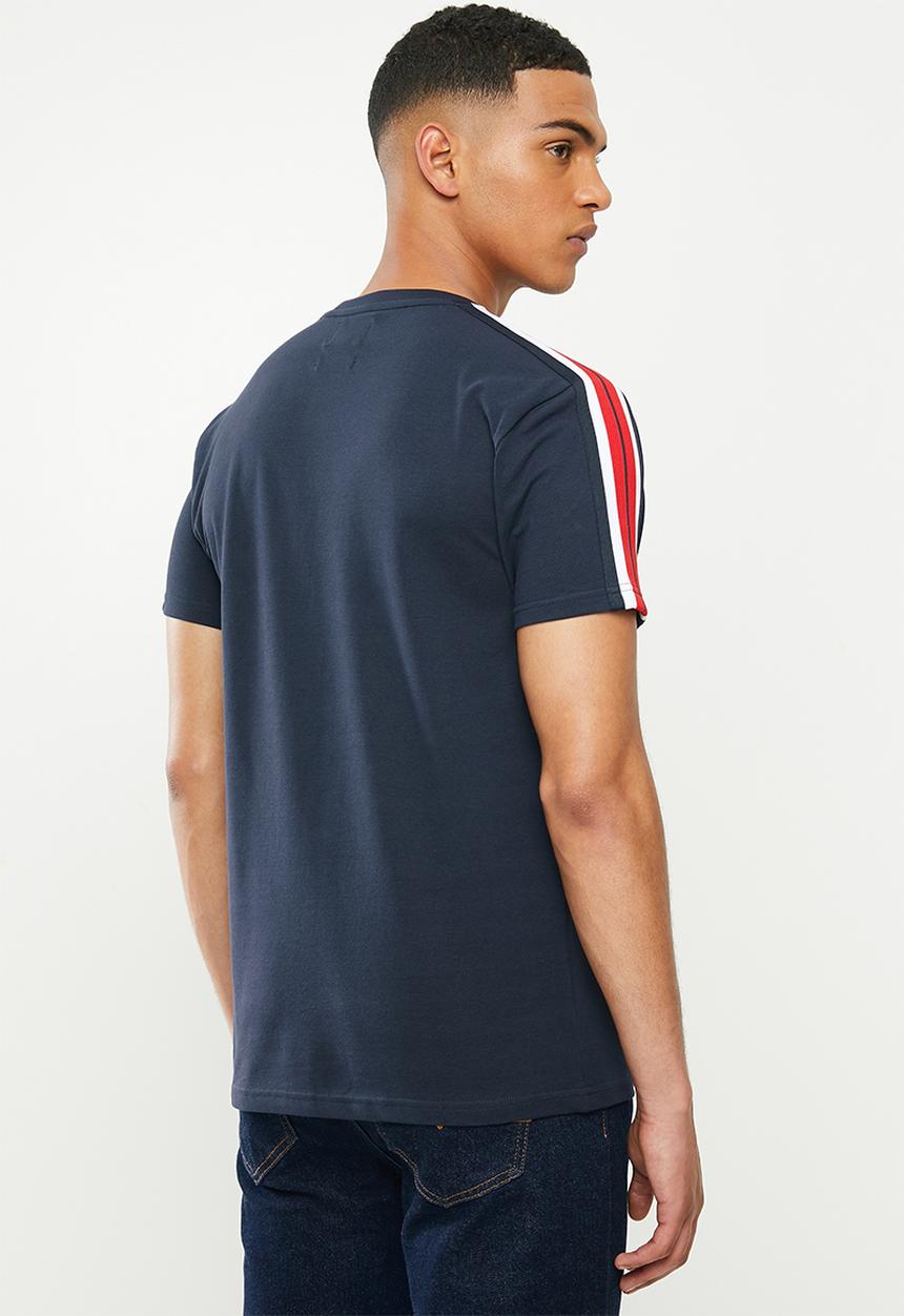 POLO - Joseph webbing crew neck tee - navy